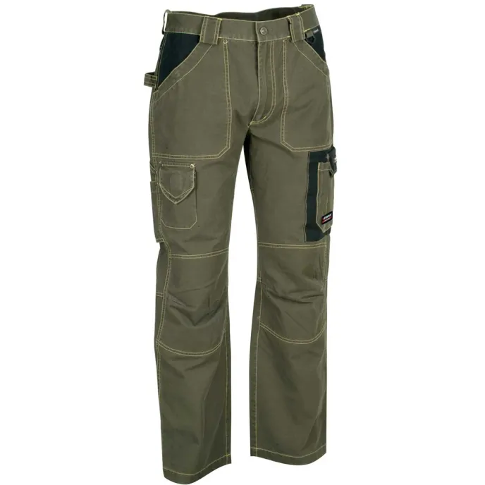 Fuori tutto - Pantaloni da Lavoro Multitasche Cofra Dublin 100% Cotone Canvas V052-0-01 Taglia 54 Colore Corda Nero