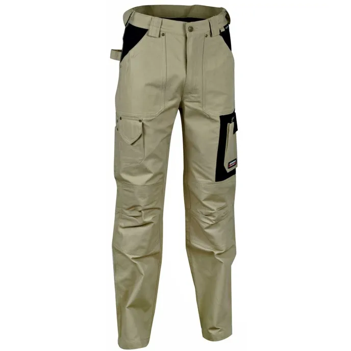 Fuori tutto - Pantaloni da Lavoro Multitasche Cofra Dublin 100% Cotone Canvas V052-0-01 Taglia 54 Colore Corda Nero
