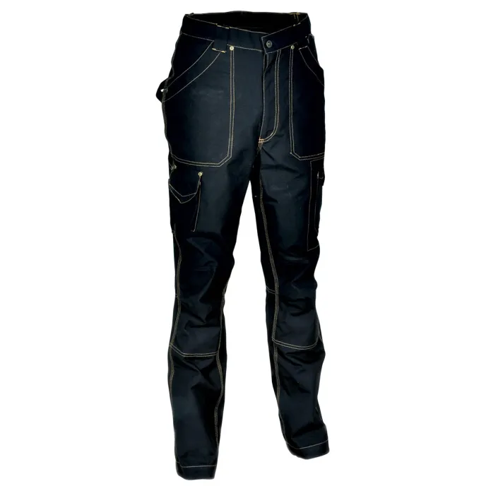 Fuori tutto - Pantaloni da Lavoro Multitasche Cofra Dublin 100% Cotone Canvas V052-0-01 Taglia 54 Colore Corda Nero