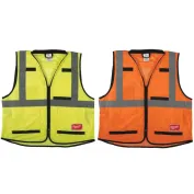 Gilet da Lavoro Premium Alta Visibilità Multitasche Milwaukee 4932471895 Gilet da Lavoro Premium Alta Visibilità Multitasche Milwaukee 4932471895