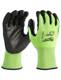 Guanti da Lavoro Milwaukee Alta Visibilità Hi-vis Taglio D 4932479926