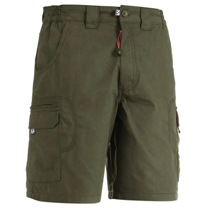 Fuori tutto - Bermuda da Lavoro 100% Cotone Multitasche Sottozero Muroa E0201 Taglia M Colore Khaki