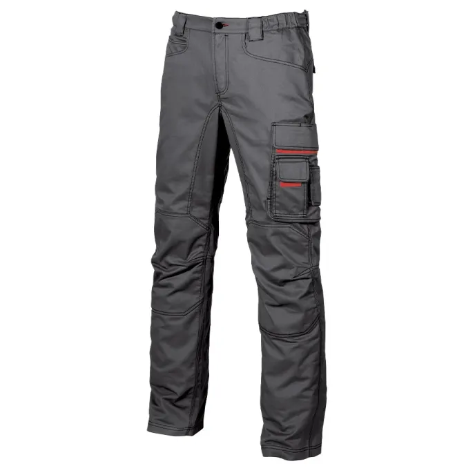 Fuori tutto - Pantaloni da Lavoro Multitasche U-Power Smile HY015BC Taglia 46 Colore Grey Meteorite