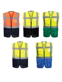 Gilet da Lavoro Alta Visibilità Multitasche Varsavia Executive Portwest C476