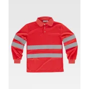 Polo da Lavoro Workteam Manica Lunga Alta Visibilità C3837