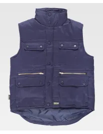 Gilet da Lavoro Workteam Imbottito Multitasche S3209