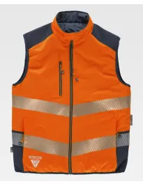 Gilet da Lavoro Workteam Imbottito Reversibile Alta Visibilità C8250