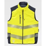 Gilet da Lavoro Workteam Imbottito Reversibile Alta Visibilità C8250
