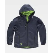 Giacca da Lavoro Workteam Workshell Cappuccio Uomo S9499