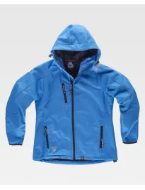 Giacca da Lavoro Workteam Workshell Multitasche con Cappuccio Donna S9494