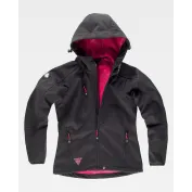 Giacca da Lavoro Workteam Workshell Multitasche con Cappuccio Donna S9494