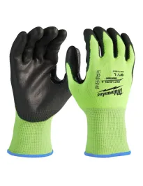Guanti da Lavoro Milwaukee Alta Visibilità Hi-vis cut B 4932479921