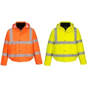 Giubbotto da Lavoro Alta Visibilità Multitasche Impermeabile Stretch Portwest S463