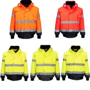 Giubbotto da Lavoro Alta Visibilità Multitasche Impermeabile Stretch 3 In 1 Portwest C465