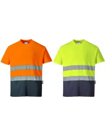 T-shirt da Lavoro Alta Visibilità S/S Cotton Comfort Portwest S173