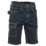 Fuori tutto - Bermuda Jeans da Lavoro Stretch Elasticizzati Multitasche Cofra Manacor V497-0-00 Taglia 44 Colore Blu