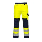 Pantaloni da Lavoro Alta Visibilità Impermeabile Ignifugo Multitasche Modaflame Portwest MV46