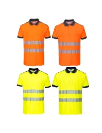 Polo da Lavoro Alta Visibilità PW3 Portwest T180