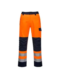 Pantaloni da Lavoro Alta Visibilità Impermeabile Ignifugo Multitasche Modaflame Portwest MV36