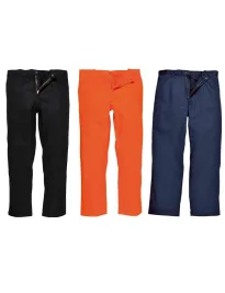 Pantaloni da Lavoro Multitasche Ignifugo 100% Cotone Stretch Multinorma Bizweld Portwest BZ30