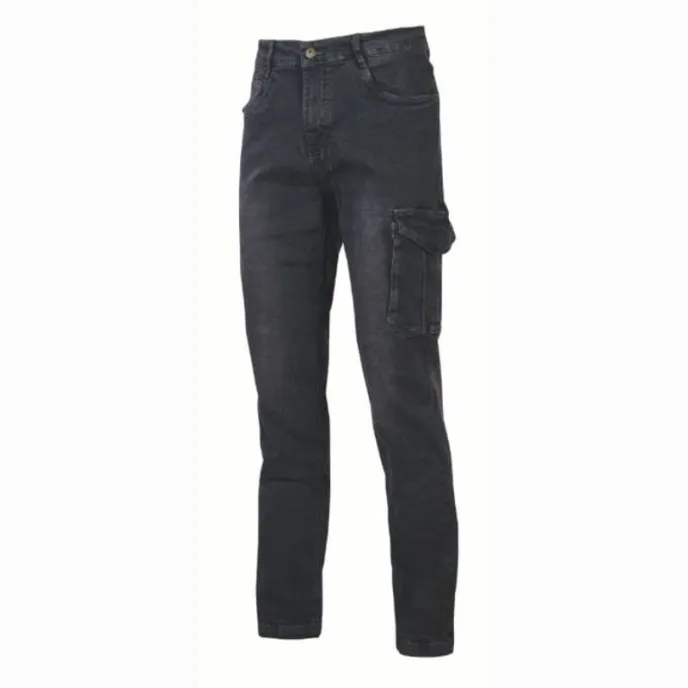 Fuori tutto - Jeans da Lavoro Elasticizzati Multitasche U-Power Tommy EX244 Taglia XL Colore Guado Jeans