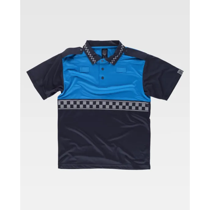 Fuori tutto - Polo da Lavoro Manica Corta Alta Visibilità C3855 - Workteam Taglia L Colore Navy/Yellow