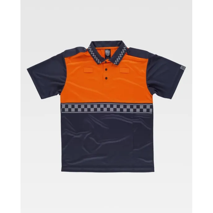 Fuori tutto - Polo da Lavoro Manica Corta Alta Visibilità C3855 - Workteam Taglia L Colore Navy/Yellow