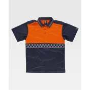 Fuori tutto - Polo da Lavoro Manica Corta Alta Visibilità C3855 - Workteam Taglia L Colore Navy/Yellow
