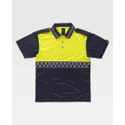 Fuori tutto - Polo da Lavoro Manica Corta Alta Visibilità C3855 - Workteam Taglia L Colore Navy/Yellow