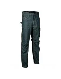 Fuori tutto - Jeans da Lavoro Stretch Elasticizzati Multitasche Cofra Innsbruck V192-0-00 Taglia 52 Colore Blu