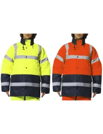 Parka da lavoro Alta visibilità Multitasche Impermeabile Tessino Issa Line 04641