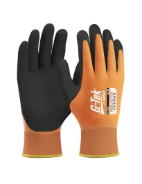 12 Paia - Guanti da Lavoro Spalmati in Lattice G-Tek Aquatek 41-2310