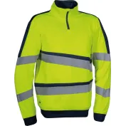 Felpa da Lavoro Alta Visibilità Mezza Zip Cofra Lixus V659-0