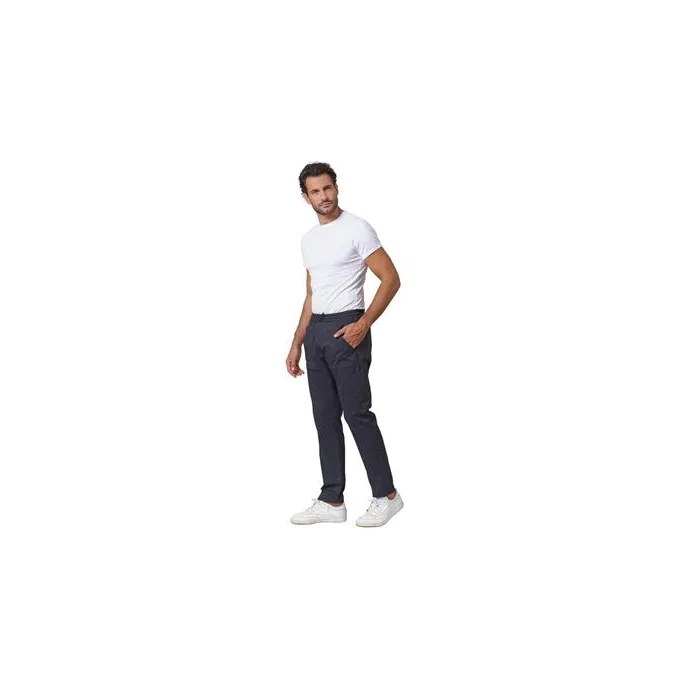 Fuori tutto - Pantaloni unisex multitasche e vita elasticizzata Cruz Dr.Blue Siggi - 04PA1393/00-0757 Taglia S Colore Blu