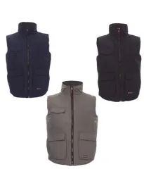 Fuori tutto - Gilet da Lavoro Multitasche con Interno Imbottito Wanted - Payper AY 7140 Taglia L Colore Smoke Nero
