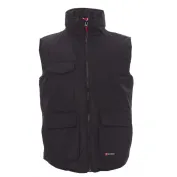 Fuori tutto - Gilet da Lavoro Multitasche con Interno Imbottito Wanted - Payper AY 7140 Taglia L Colore Smoke Nero