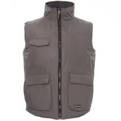 Fuori tutto - Gilet da Lavoro Multitasche con Interno Imbottito Wanted - Payper AY 7140 Taglia L Colore Smoke Nero