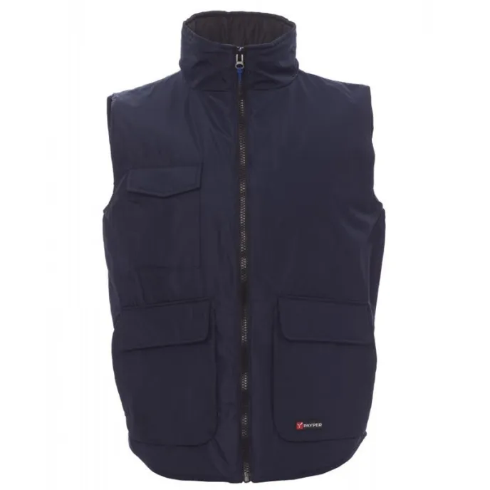 Fuori tutto - Gilet da Lavoro Multitasche con Interno Imbottito Wanted - Payper AY 7140 Taglia L Colore Smoke Nero
