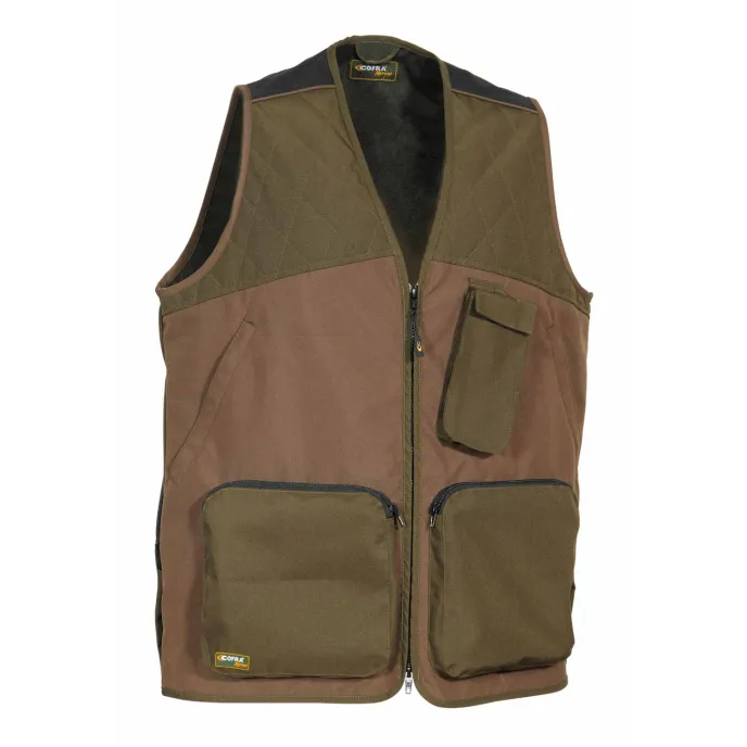 Fuori tutto - Gilet da Lavoro Multitasche Cofra Zivat V542-0-04 Taglia 2XL Colore Fango Arancio