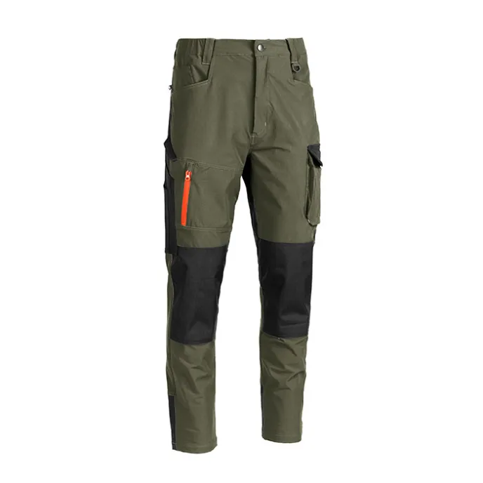 Fuori tutto - Pantaloni da Lavoro Multitasche Stretch Sottozero Short S.S. SS100 Taglia L Colore Grigio Nero