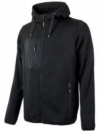 Fuori tutto - Felpa da Lavoro con Cappuccio U-Power Rainbow EY174OF taglia L Black Fucsia