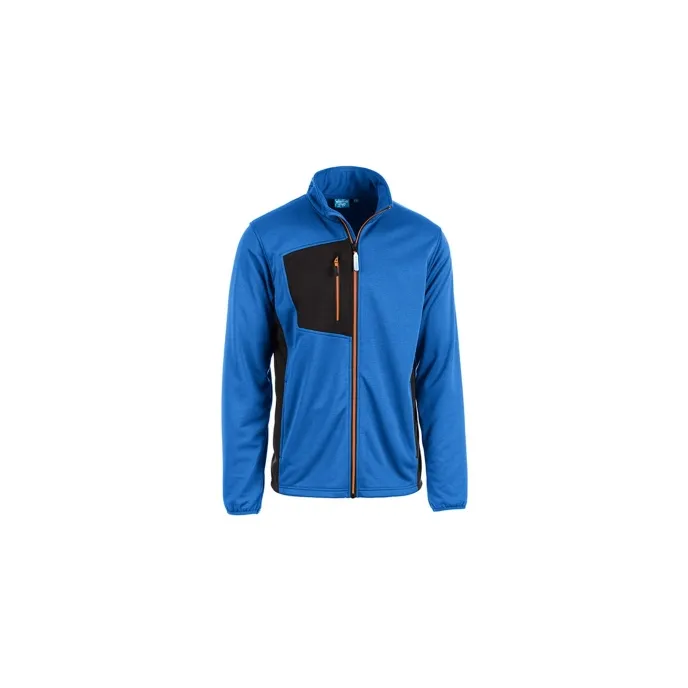 Fuori tutto - Felpa da Lavoro ZIp Intera Multitasche Sottozero Trekking 70700 Taglia L Colore Blu Grigio