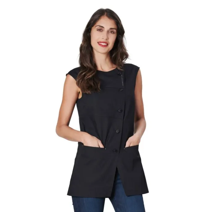Fuori-tutto - Casacca donna smanicata Mara Horeca Siggi - 28CS1694/00-0001  Taglia M colore nero