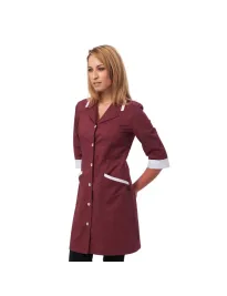 Fuori tutto - Camice da donna Mia con manica 3/4 Horeca Siggi - 28CA0487/00-0001 Taglia XS Colore Bordeaux