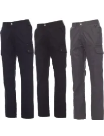 Fuori tutto - Pantaloni Invernali Forest Polar Multitasche in Cotone Foderati - Payper taglia L Colore Grigio Smoke