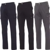 Fuori tutto - Pantalone Da Lavoro Multitasche 100% Cotone Twill Forest Winter- Payper  AY 7324 Colore Grigio Taglia L