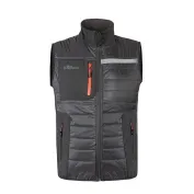 Fuori tutto - Gilet da Lavoro imbottito idrorepellente Multitasche U-Power Wall FU278 Taglia XS Colore Asphalt Grey
