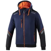 Fuori tutto - Felpa con cappuccio da lavoro Sparco Tech Hooded full zip 02414 Taglia 2XL Colore Nero Grigio