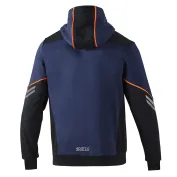 Fuori tutto - Felpa con cappuccio da lavoro Sparco Tech Hooded full zip 02414 Taglia 2XL Colore Nero Grigio