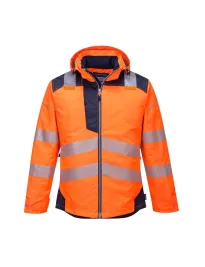 Fuori tutto - Giacca da Lavoro Invernale PW3 ad Alta Visibilità Portwest T400 Taglia L Colore Giallo Navy